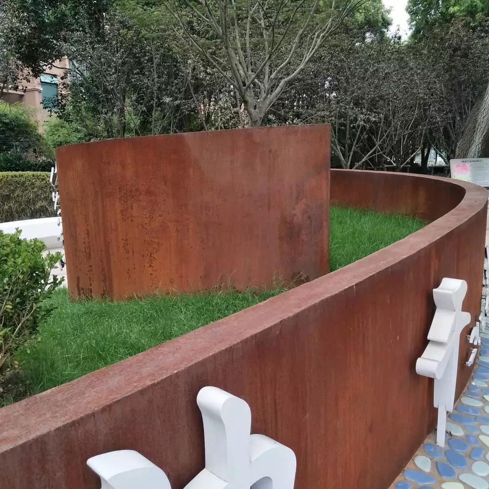 和平耐候钢板花园围边